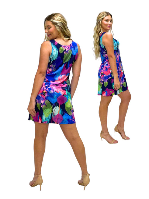 Sleeveless Scoop Neck Pull-Over Style Dress - D2002